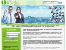 Tablet Screenshot of forumseleccao.pt